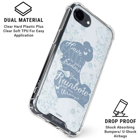 Disney Cinderella Faith In Your Dreams Silhouette iPhone 16e Clear Case