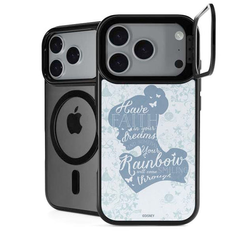 Disney Cinderella Faith In Your Dreams Silhouette iPhone 18 Pro Kickstand Case