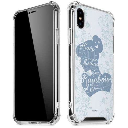 Disney Cinderella Faith In Your Dreams Silhouette iPhone X/XS Clear Case