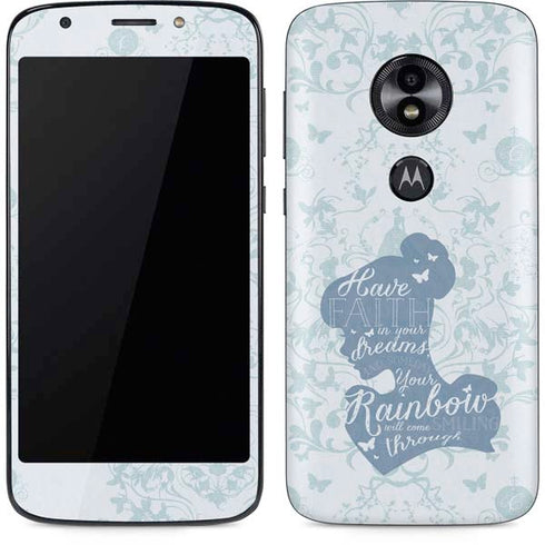 Disney Cinderella Faith In Your Dreams Silhouette Moto E5 Play Skin