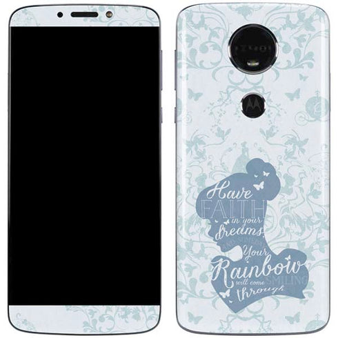 Disney Cinderella Faith In Your Dreams Silhouette Moto E5 Plus Skin