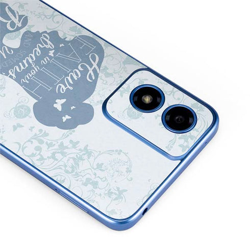 Disney Cinderella Faith In Your Dreams Silhouette Moto G Play 4G (2024) Skin