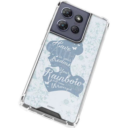 Disney Cinderella Faith In Your Dreams Silhouette Moto G Power 5G (2025) Clear Case