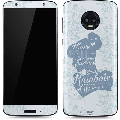 Disney Cinderella Faith In Your Dreams Silhouette Moto G6 Skin