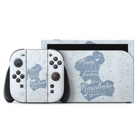 Disney Cinderella Faith In Your Dreams Silhouette Nintendo Switch 2 (2025) with Joy-Con Skin