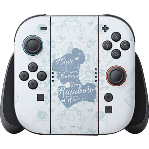 Disney Cinderella Faith In Your Dreams Silhouette Nintendo Switch 2 (2025) Joy-Con Controller Skin