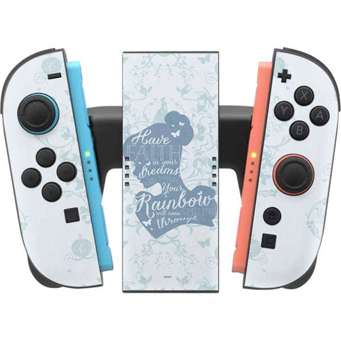Disney Cinderella Faith In Your Dreams Silhouette Nintendo Switch 2 (2025) Joy-Con Controller Skin