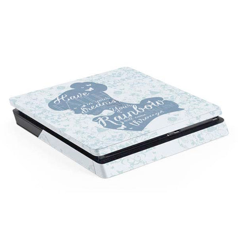 Disney Cinderella Faith In Your Dreams Silhouette PS4 Slim Skin