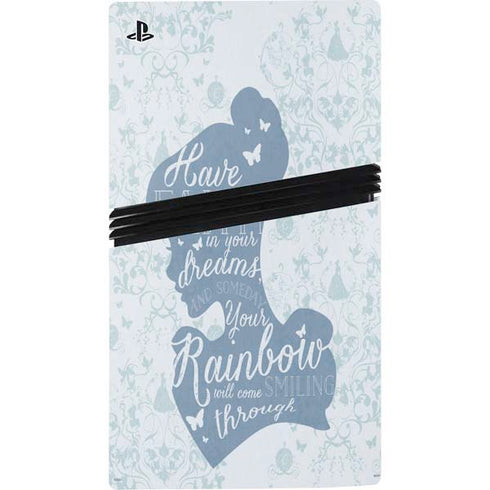 Disney Cinderella Faith In Your Dreams Silhouette PS5 Pro Bundle Skin
