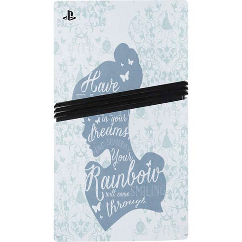 Disney Cinderella Faith In Your Dreams Silhouette PS5 Pro Console Skin
