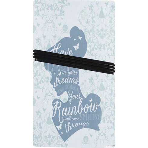 Disney Cinderella Faith In Your Dreams Silhouette PS5 Pro Console Skin