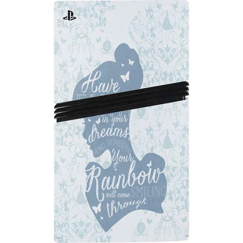 Disney Cinderella Faith In Your Dreams Silhouette PS5 Pro Disk Bundle Skin