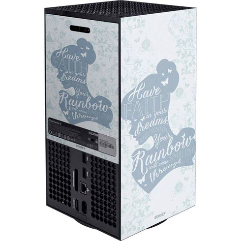 Disney Cinderella Faith In Your Dreams Silhouette XBox Series X Digital Edition Console Skin