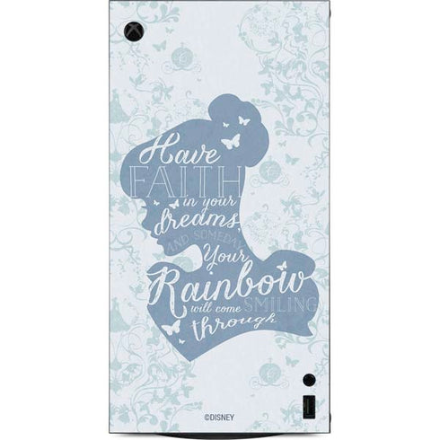 Disney Cinderella Faith In Your Dreams Silhouette XBox Series X Digital Edition Console Skin