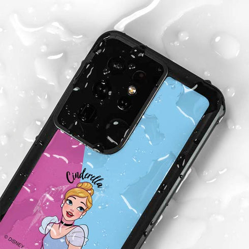 Disney Princess Cinderella Art Galaxy S24 Ultra Waterproof Case
