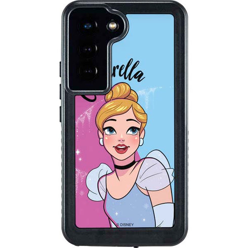Disney Princess Cinderella Art Galaxy S24 Waterproof Case