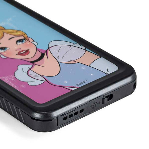 Disney Princess Cinderella Art Galaxy S24 Waterproof Case