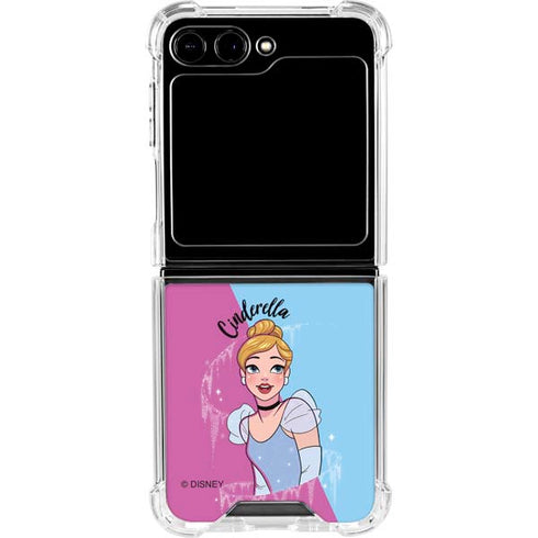 Disney Princess Cinderella Art Galaxy Z Flip6 Clear Case