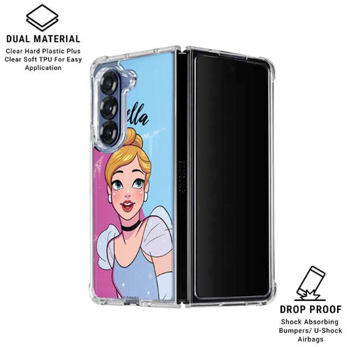 Disney Princess Cinderella Art Galaxy Z Fold6 Clear Case