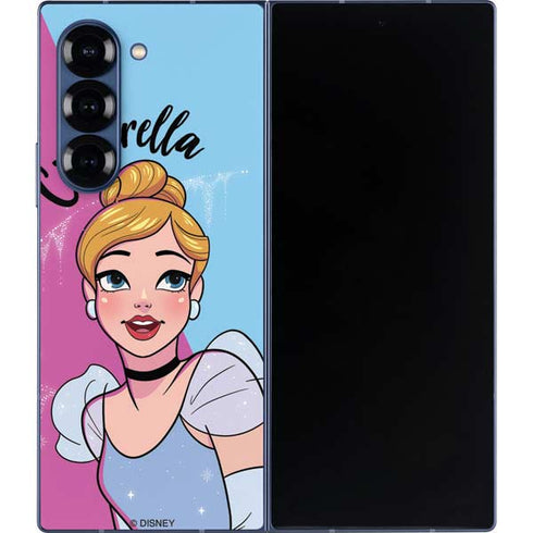 Disney Princess Cinderella Art Galaxy Z Fold6 Skin