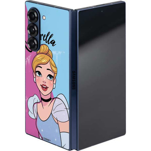 Disney Princess Cinderella Art Galaxy Z Fold6 Skin