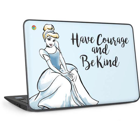 Disney Princess Cinderella Have Courage and Be Kind Art HP Chromebook Skin