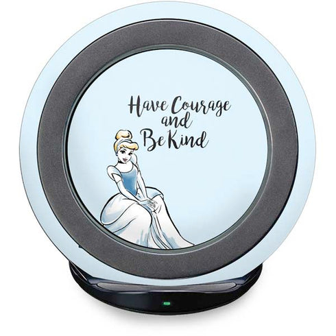 Disney Princess Cinderella Have Courage and Be Kind Art Fast Charge Wireless Charging Stand Skin