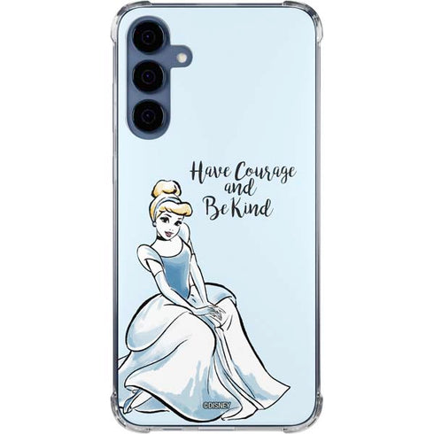 Disney Princess Cinderella Have Courage and Be Kind Art Galaxy A35 5G Clear Case