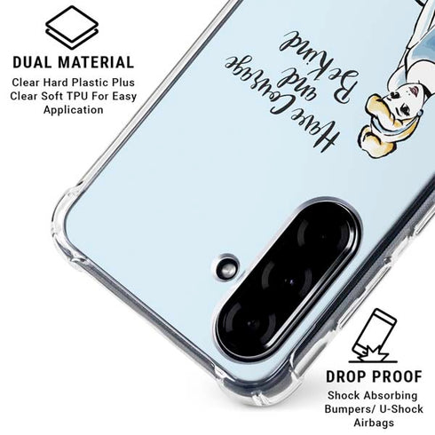 Disney Princess Cinderella Have Courage and Be Kind Art Galaxy A36 5G Clear Case
