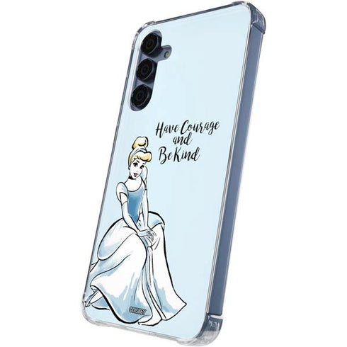 Disney Princess Cinderella Have Courage and Be Kind Art Galaxy A55 5G Clear Case