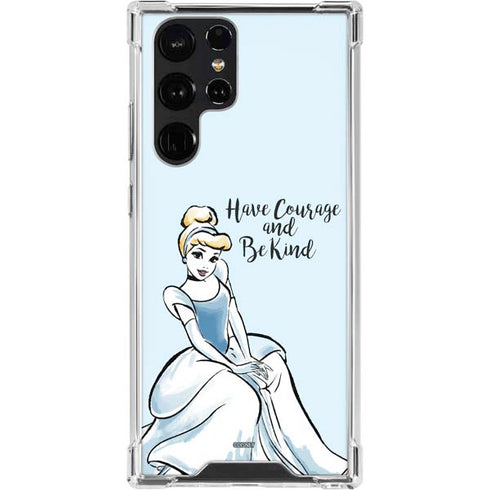 Disney Princess Cinderella Have Courage and Be Kind Art Galaxy S23 Ultra Clear Case