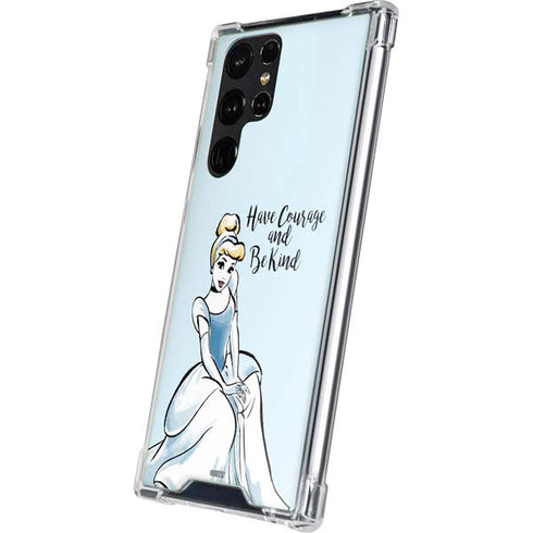 Disney Princess Cinderella Have Courage and Be Kind Art Galaxy S23 Ultra Clear Case