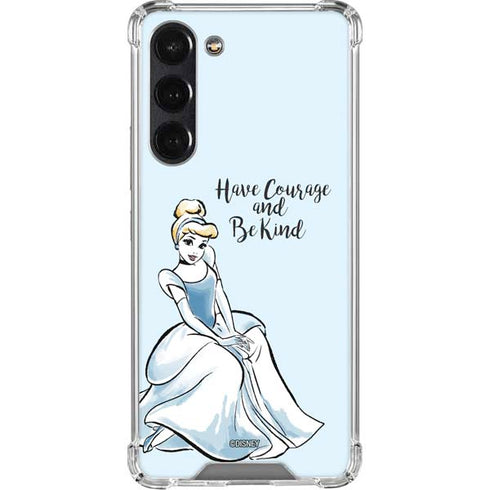 Disney Princess Cinderella Have Courage and Be Kind Art Galaxy S24 FE Clear Case