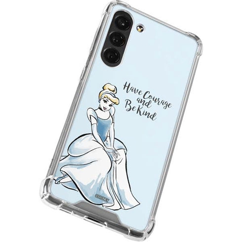 Disney Princess Cinderella Have Courage and Be Kind Art Galaxy S24 FE Clear Case