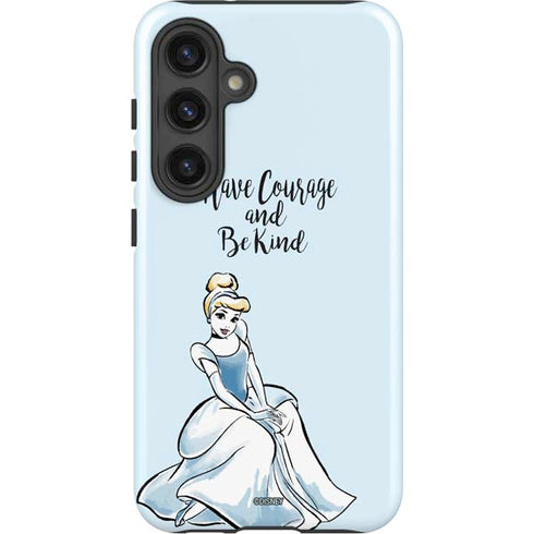 Disney Princess Cinderella Have Courage and Be Kind Art Galaxy S25 Impact Case