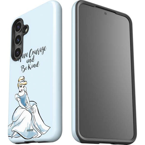 Disney Princess Cinderella Have Courage and Be Kind Art Galaxy S25 Impact Case