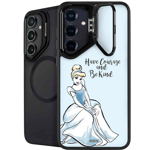 Disney Princess Cinderella Have Courage and Be Kind Art Galaxy S25 Kickstand Case