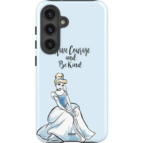 Disney Princess Cinderella Have Courage and Be Kind Art Galaxy S25 Plus Impact Case