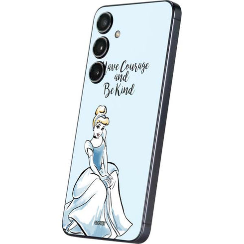 Disney Princess Cinderella Have Courage and Be Kind Art Galaxy S25 Plus Skin