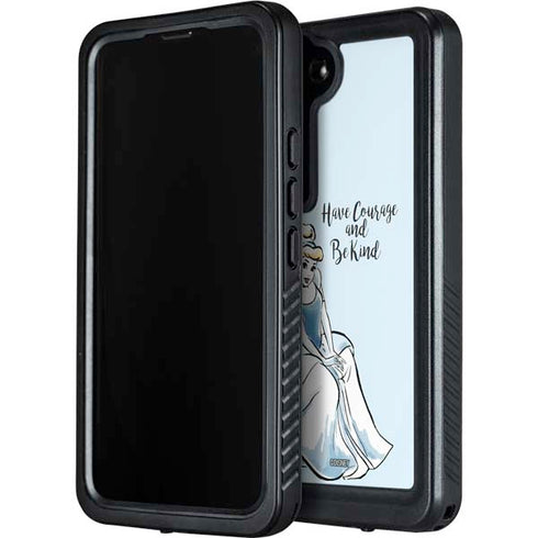 Disney Princess Cinderella Have Courage and Be Kind Art Galaxy S24 Plus Waterproof Case