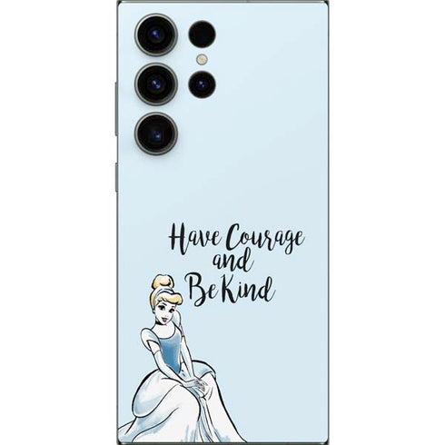 Disney Princess Cinderella Have Courage and Be Kind Art Galaxy S25 Ultra Skin