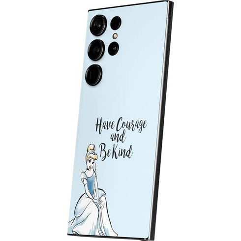 Disney Princess Cinderella Have Courage and Be Kind Art Galaxy S25 Ultra Skin