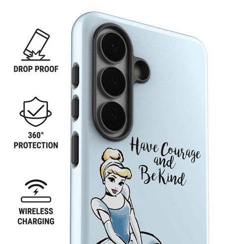 Disney Princess Cinderella Have Courage and Be Kind Art Galaxy S26 Impact Case