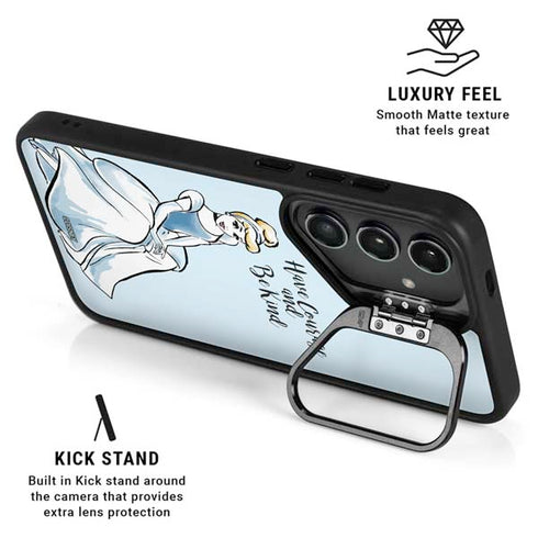 Disney Princess Cinderella Have Courage and Be Kind Art Galaxy S26 Kickstand Case