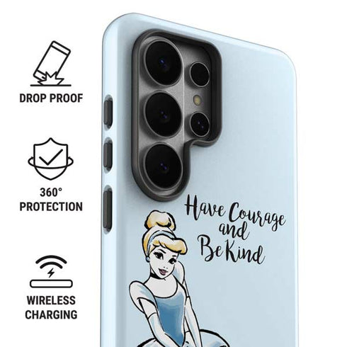 Disney Princess Cinderella Have Courage and Be Kind Art Galaxy S26 Ultra Impact Case