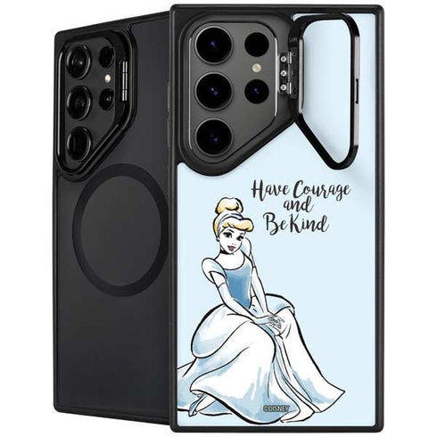 Disney Princess Cinderella Have Courage and Be Kind Art Galaxy S26 Ultra Kickstand Case