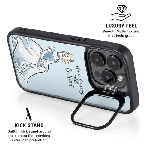 Disney Princess Cinderella Have Courage and Be Kind Art iPhone 13 Pro Kickstand Case