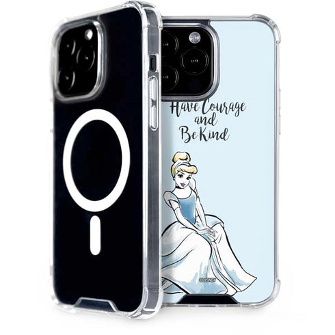 Disney Princess Cinderella Have Courage and Be Kind Art iPhone Cases