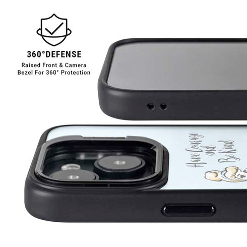 Disney Princess Cinderella Have Courage and Be Kind Art iPhone 15 Plus Kickstand Case