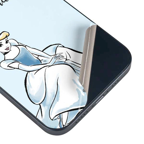 Disney Princess Cinderella Have Courage and Be Kind Art iPhone 15 Skin